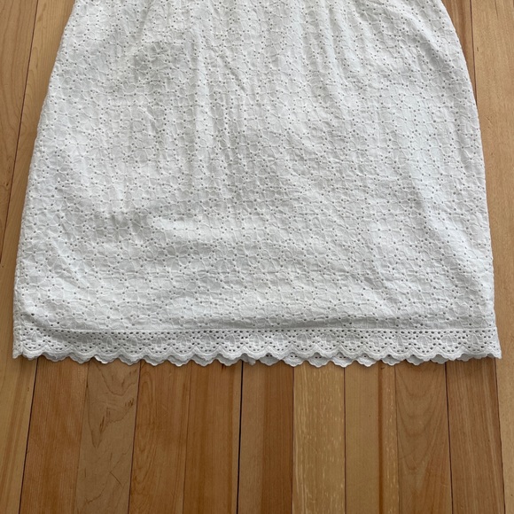 Lilly Pulitzer White Strapless Eyelet Lace Cotton Mini Dress - Sz US 8 - Picture 4 of 15